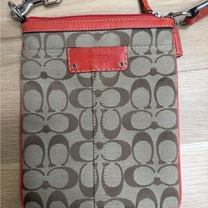 Coach Crossbody Bag in Brown and Red